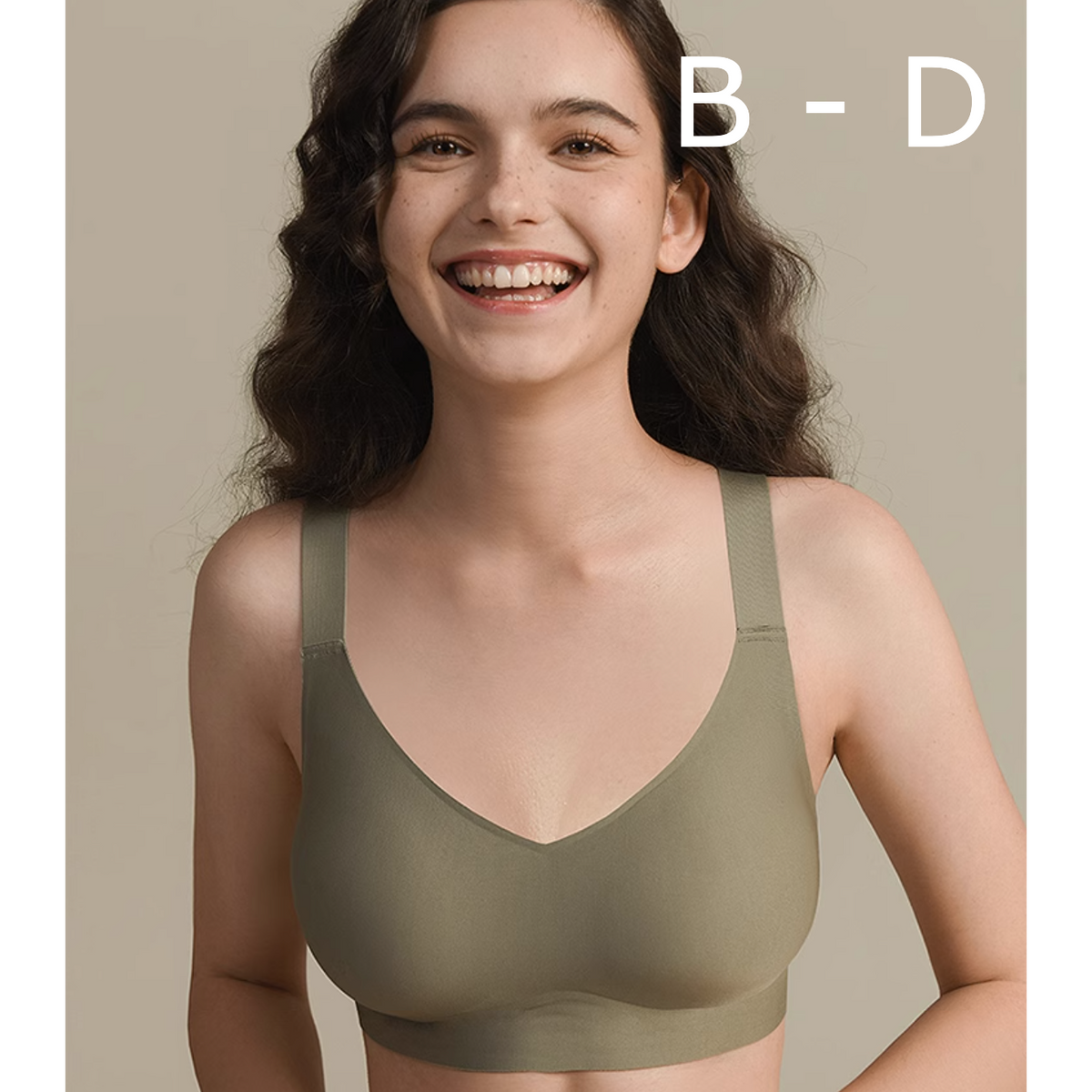 Averie Wireless Full Support Minimiser Bra in Mustard