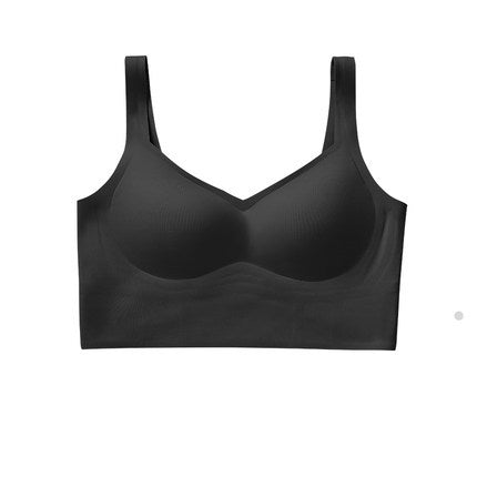 Carmen Longline Wireless Racerback Bra in Raven