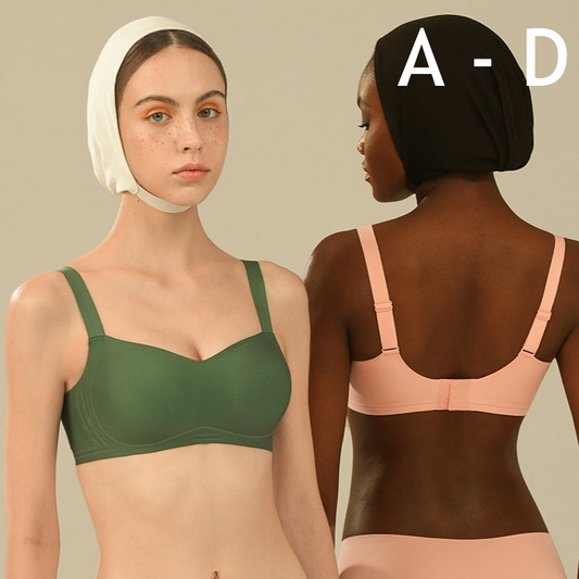 Zoey Wireless Square Neck Bra Basil