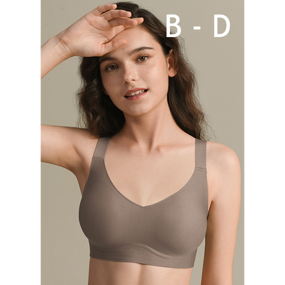 Averie Wireless Full Support Minimiser Bra in Mustard