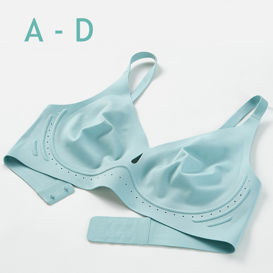 Nina Hollow Out Wireless Bra in Tiffany Blue