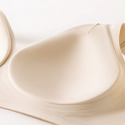 Rene Wireless Plunge Minimiser Bra in Creme