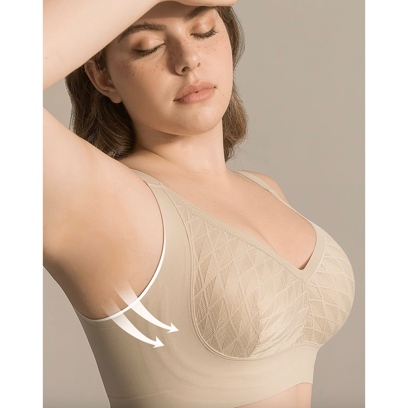 Sylvia Wireless Lace Minimiser Bra
