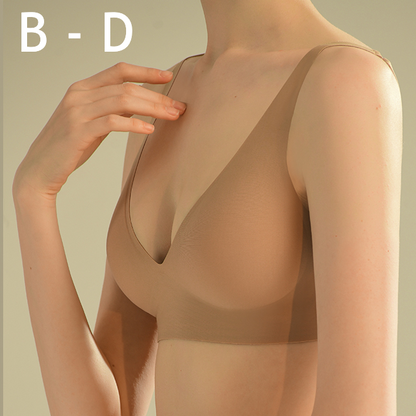 Bonnie Wireless Soft Plunge Bra in Avocado