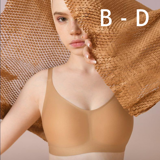 Layla Wireless Full Cup Bra in Sand