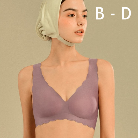 Belle Full-coverage Plunge Bralette in Periwinkle