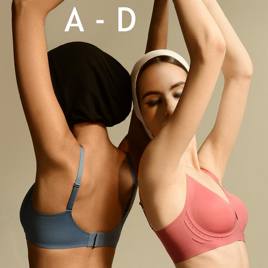 Nina Hollow Out Wireless Bra in Blush