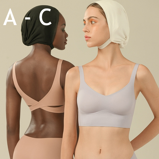 Carmen Longline Wireless Racerback Bra in Raven
