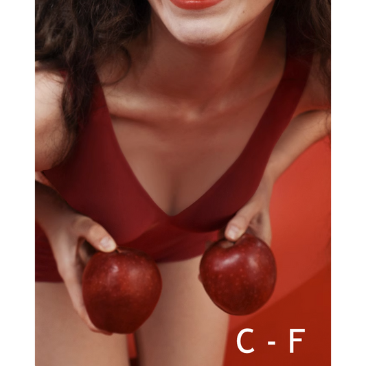Rene Wireless Plunge Minimiser Bra in Pomegranate