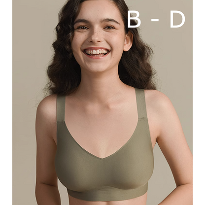 Averie Wireless Full Support Minimiser Bra in Mustard