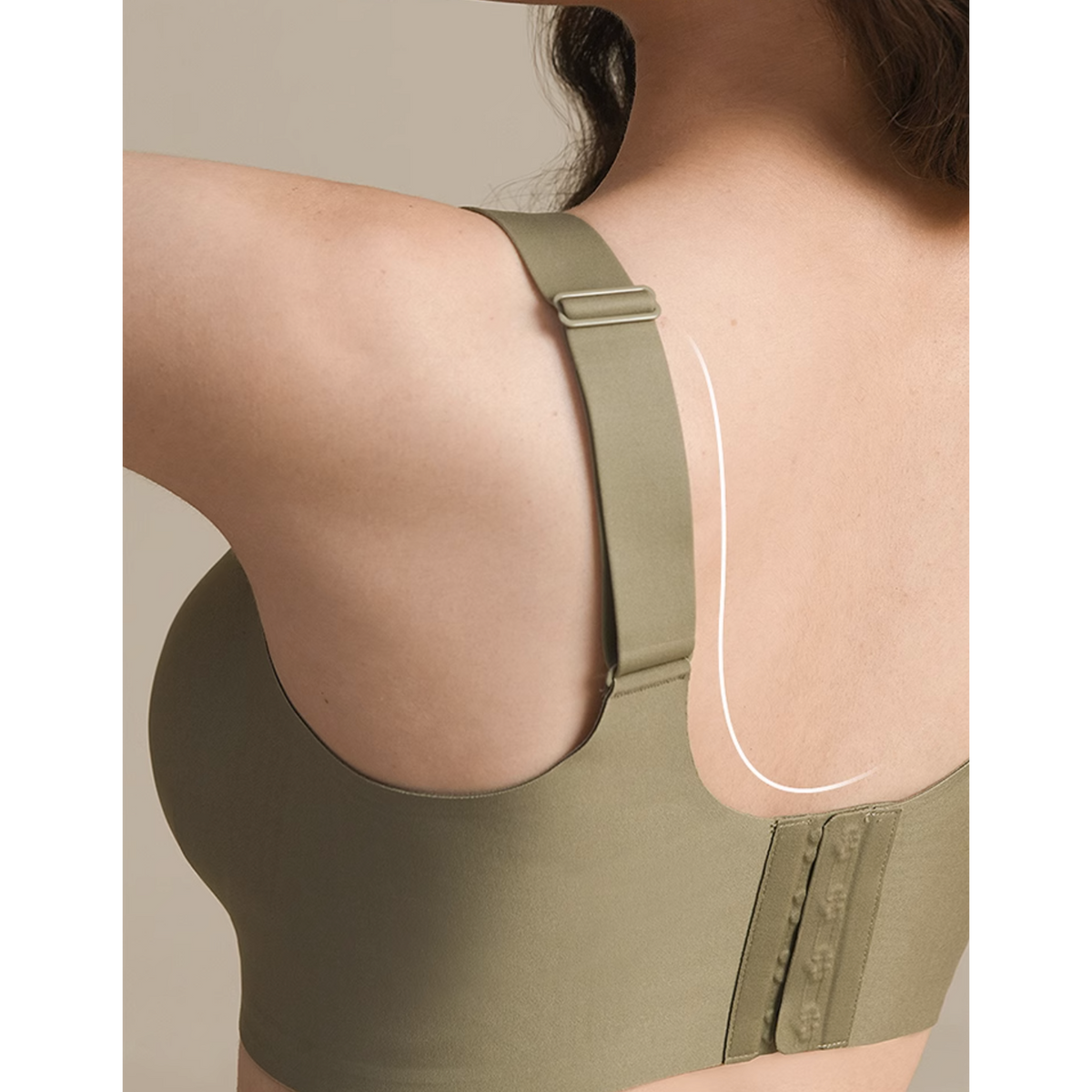 Averie Wireless Full Support Minimiser Bra in Mustard