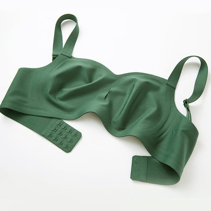 Zoey Wireless Square Neck Bra Basil