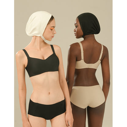 Zoey Wireless Square Neck Bra Basil
