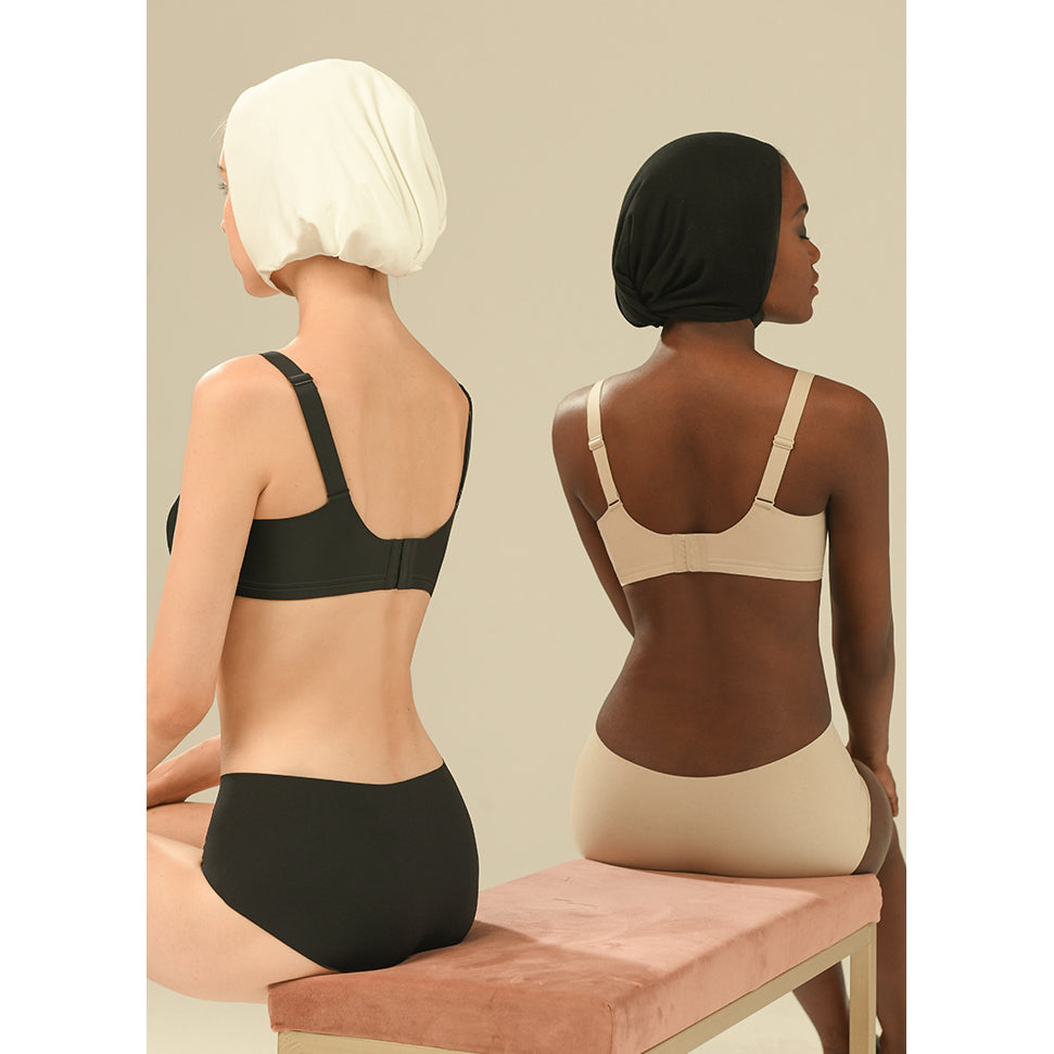 Zoey Wireless Square Neck Bra Basil