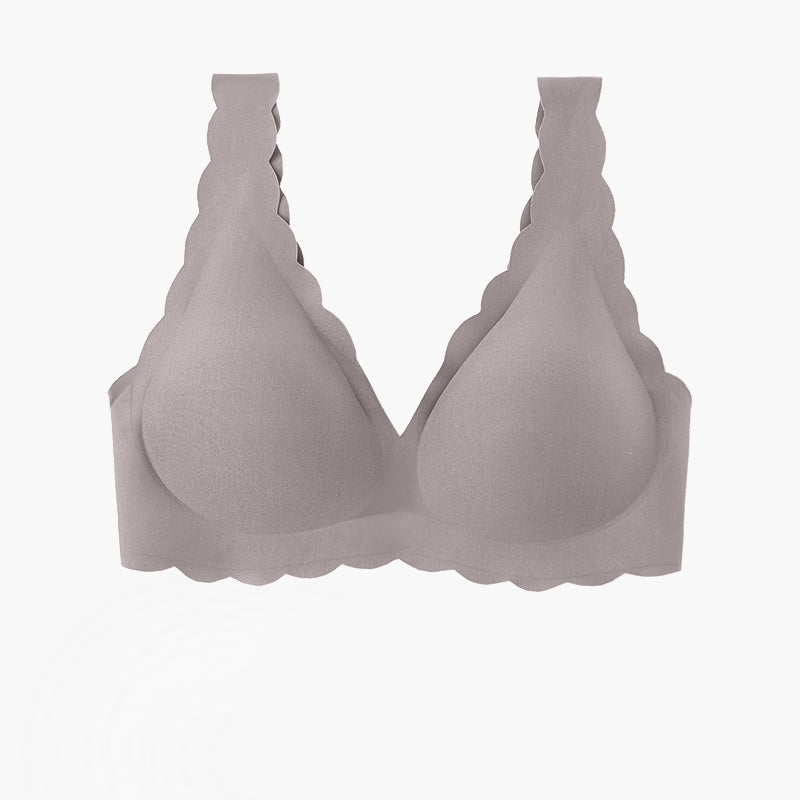 Belle Full-coverage Plunge Bralette in Periwinkle