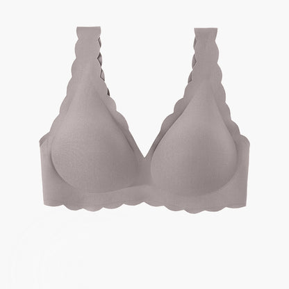 Belle Full-coverage Plunge Bralette in Periwinkle