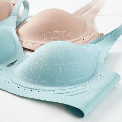 Nina Hollow Out Wireless Bra in Indigo