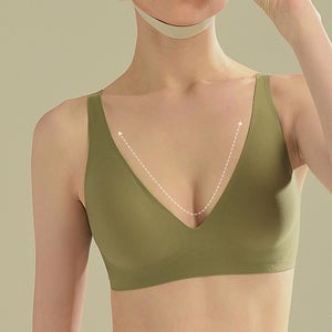 Bonnie Wireless Soft Plunge Bra in Espresso