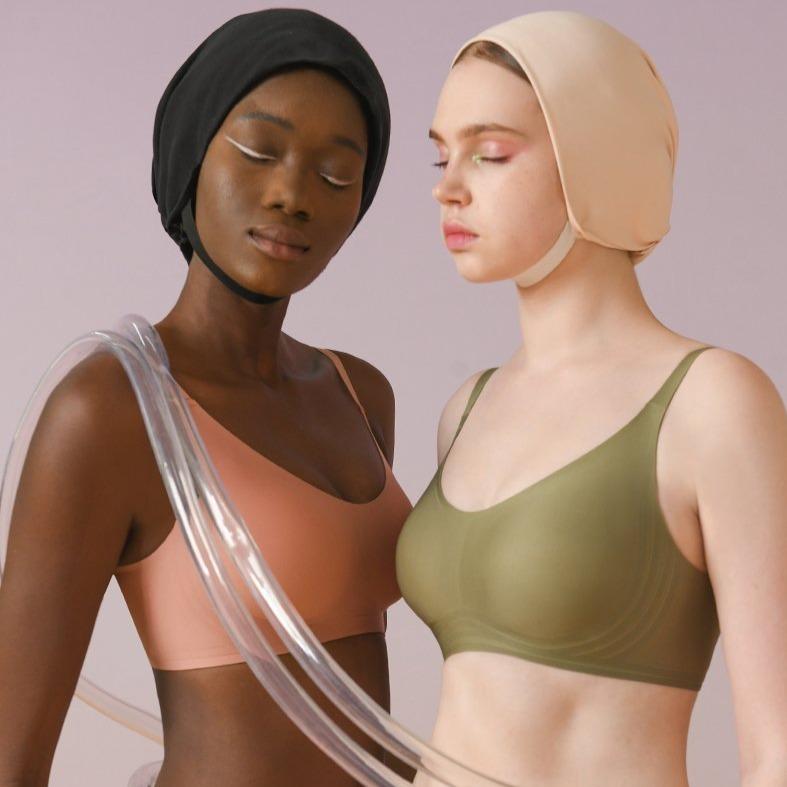 Layla Wireless Full Cup Bra in Sand
