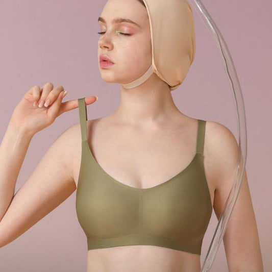 Layla Wireless Full Cup Bra in Avocado