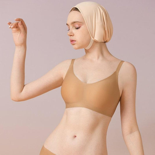 Layla Wireless Full Cup Bra in Sand