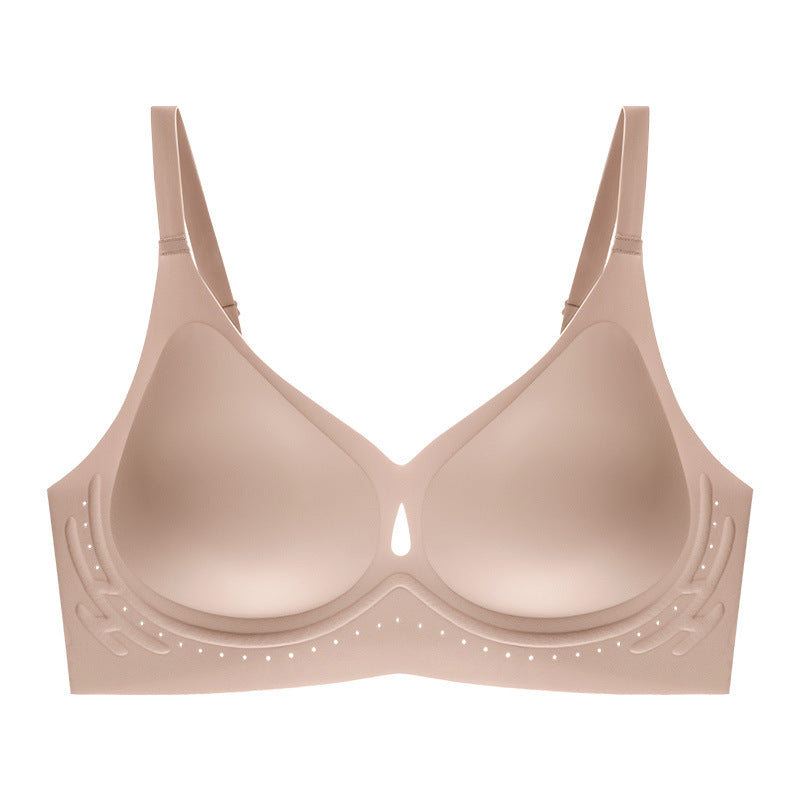 Nina Hollow Out Wireless Bra in Indigo