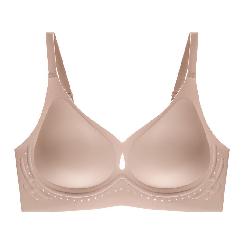 Nina Hollow Out Wireless Bra in Blush