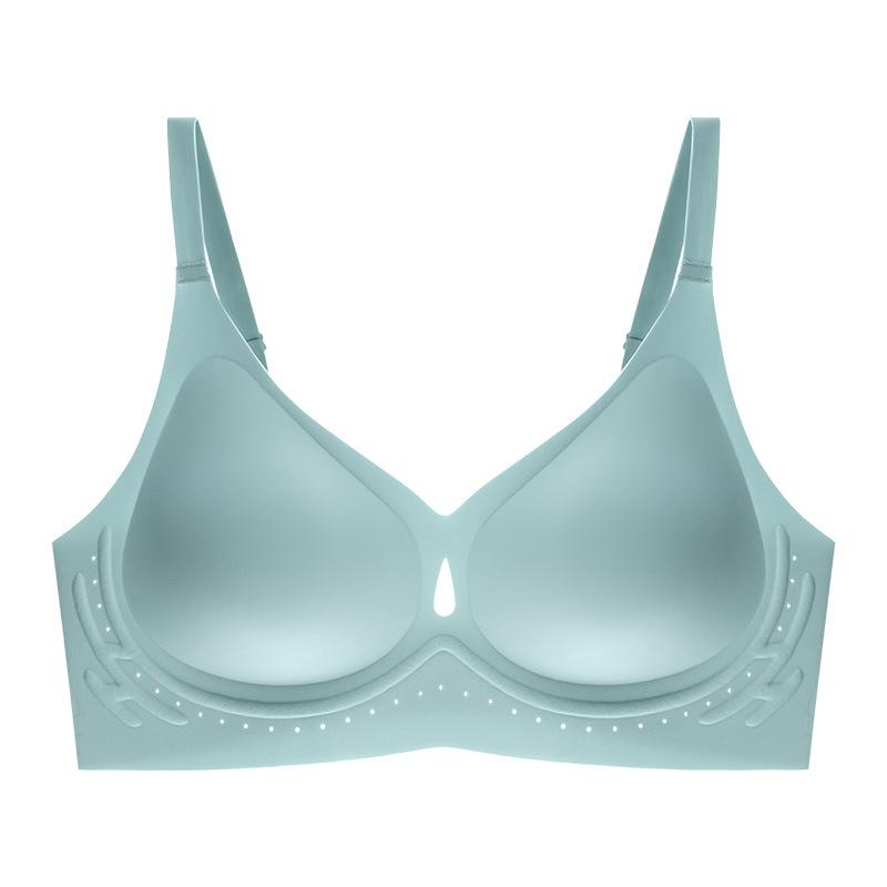 Nina Hollow Out Wireless Bra in Blush