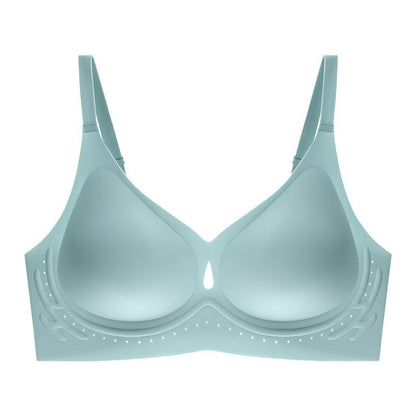 Nina Hollow Out Wireless Bra in Blush