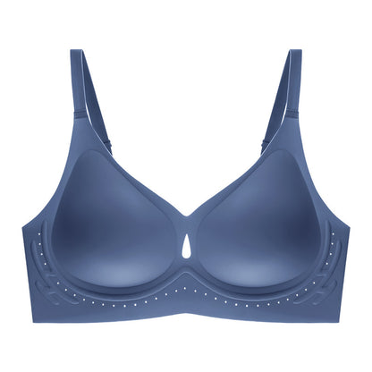 Nina Hollow Out Wireless Bra in Indigo