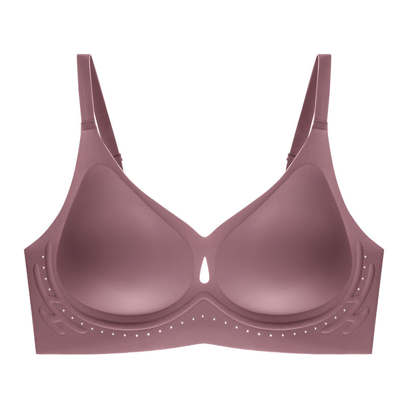 Nina Hollow Out Wireless Bra in Indigo