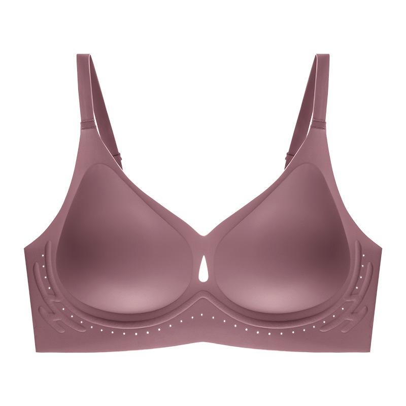 Nina Hollow Out Wireless Bra in Tiffany Blue