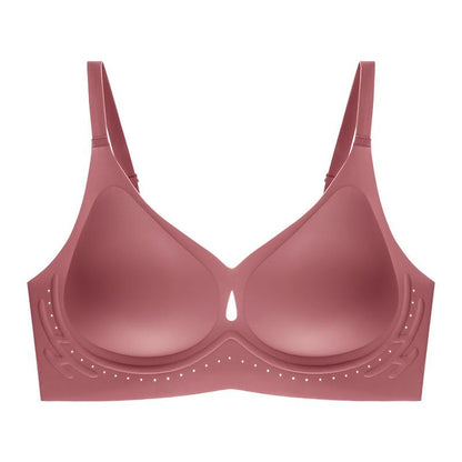 Nina Hollow Out Wireless Bra in Blush