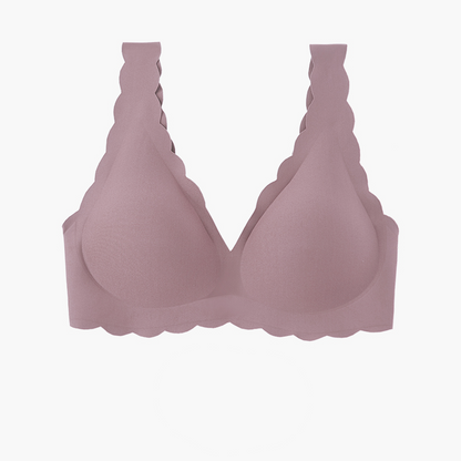 Belle Full-coverage Plunge Bralette in Periwinkle