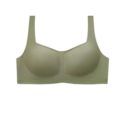 Adelaide Retro Square Neck Bra in Avocado