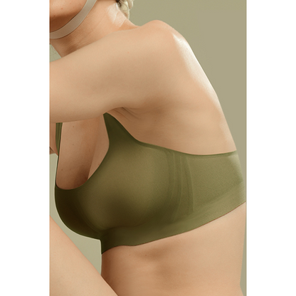 Adelaide Retro Square Neck Bra in Avocado