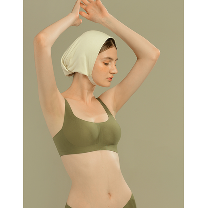 Adelaide Retro Square Neck Bra in Lilac